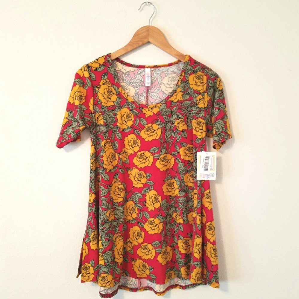 NWT LuLaRoe Perfect T roses